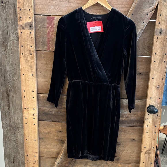 NWT banana republic black velvet dress - Picture 1 of 4